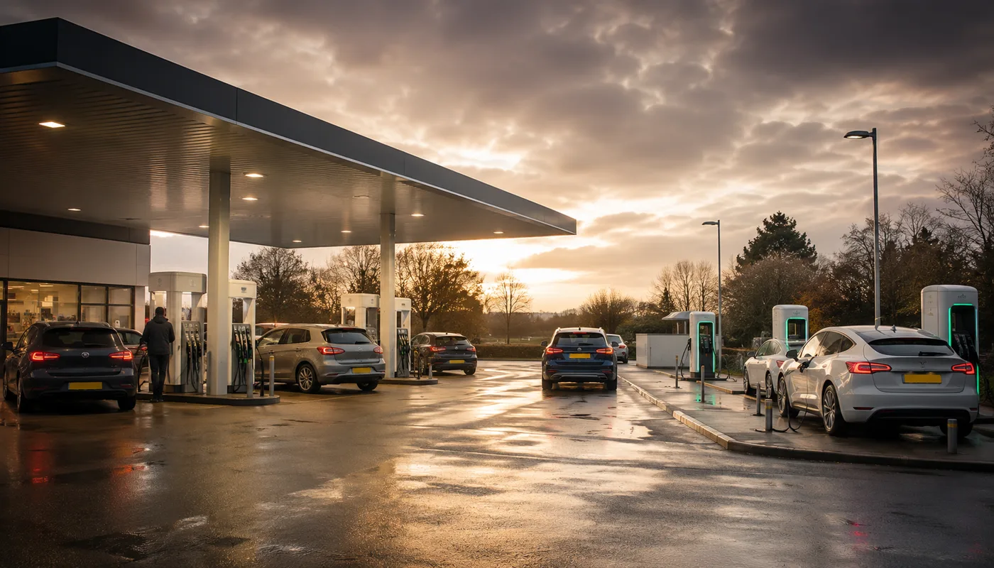 UK petrol stations: shrinking network, rising prices and the EV transition